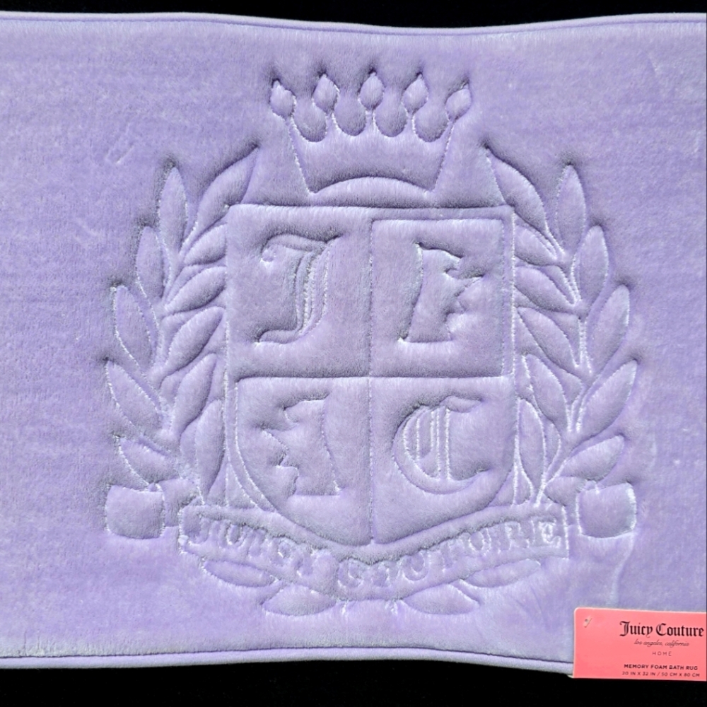 Juicy Couture Purple Memory Foam Bath Mat
